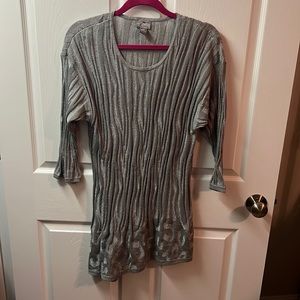 Chicos gray sparkly top